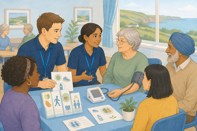 People from local coastal and rural communities receiving equitable healthcare